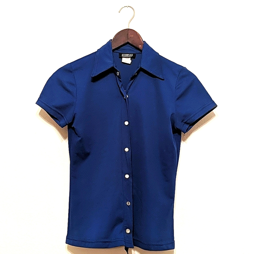 90s Blue shirt